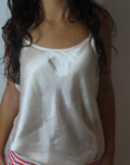 Vintage White Silk Cami
