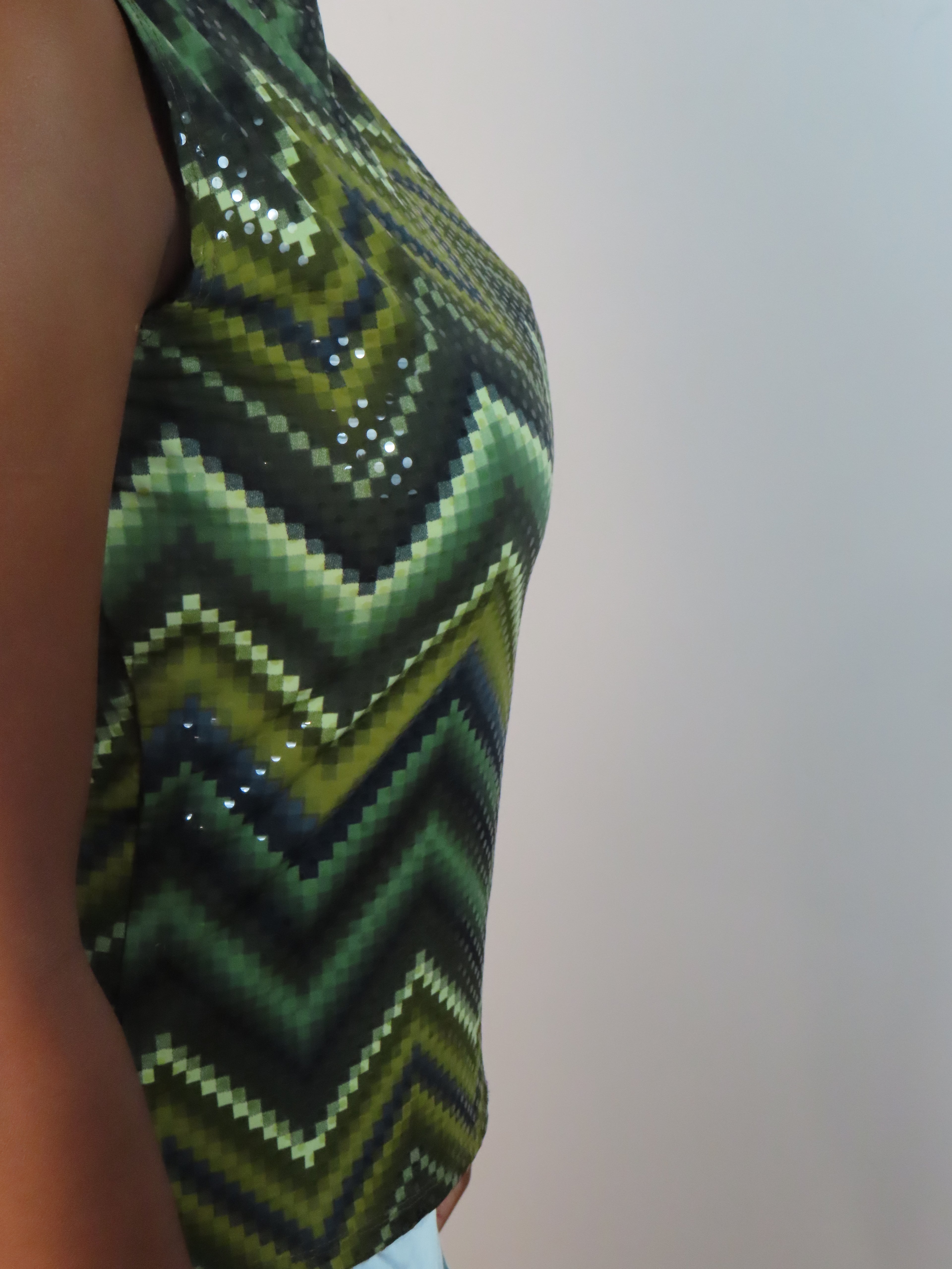 Vintage Sequin ZigZag Shirt