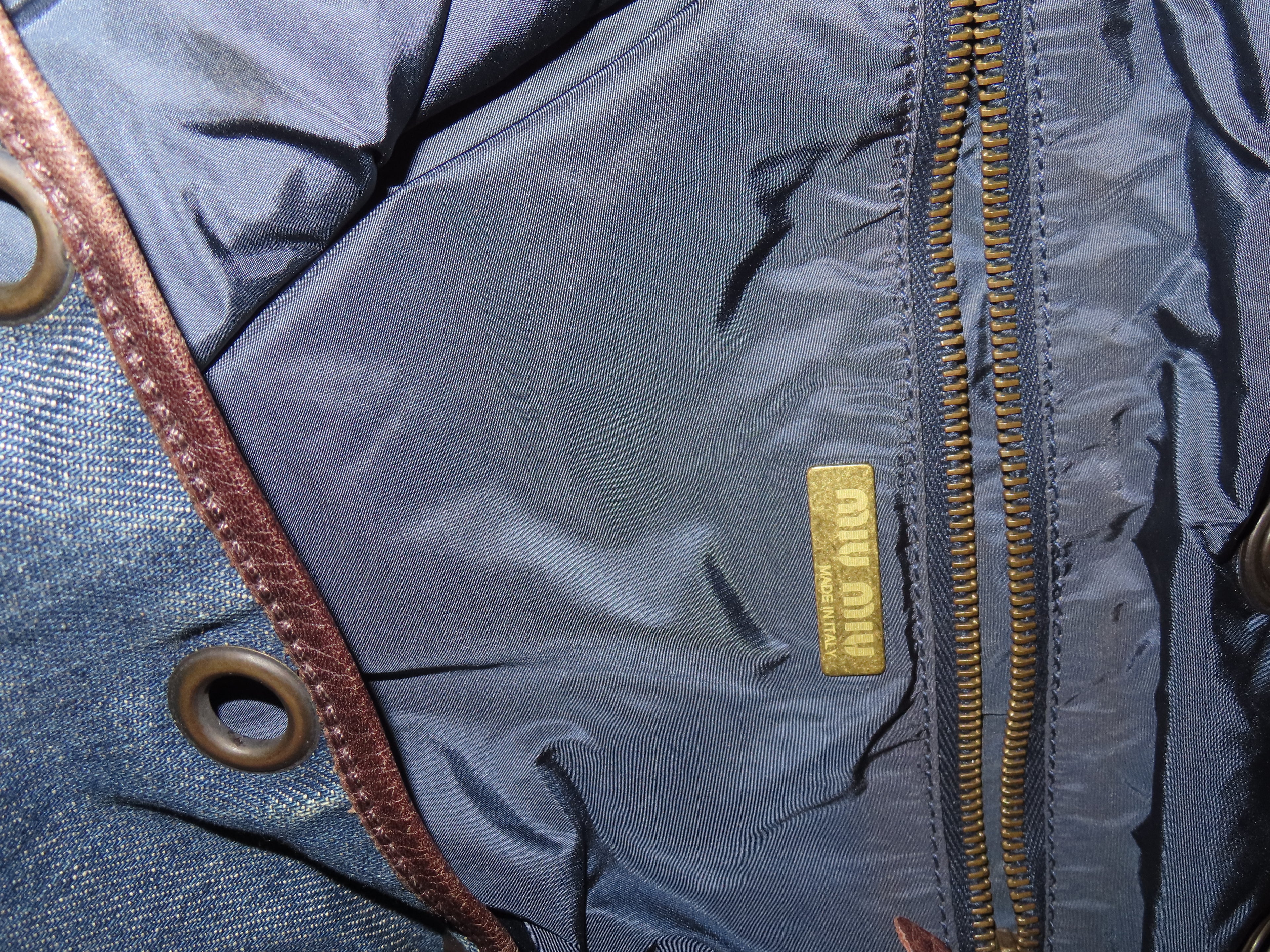 Vintage Authentic Miu Miu Denim Tote