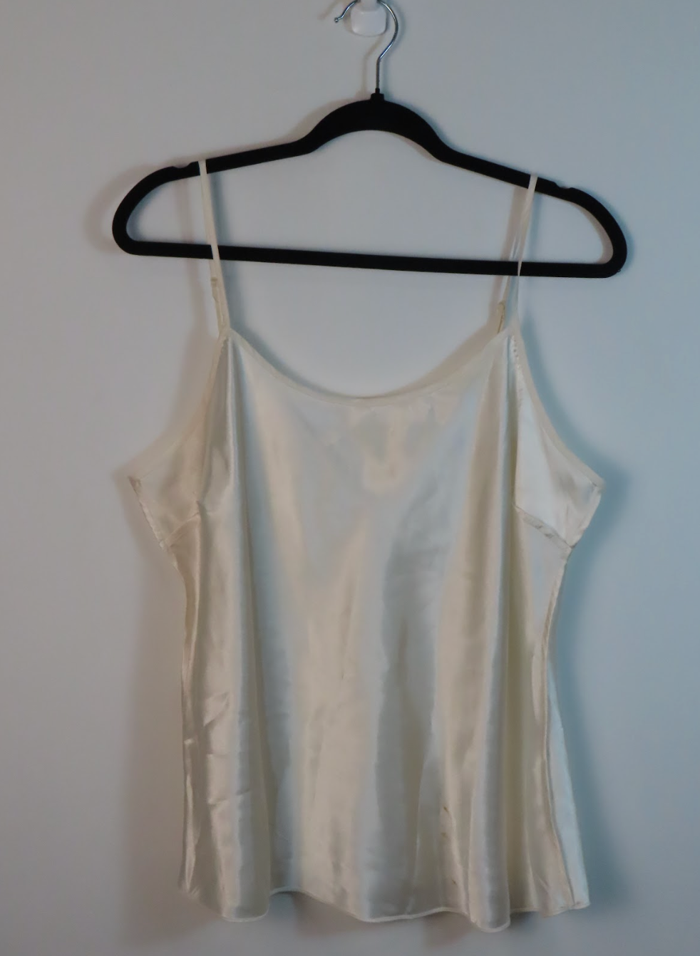 Vintage White Silk Cami