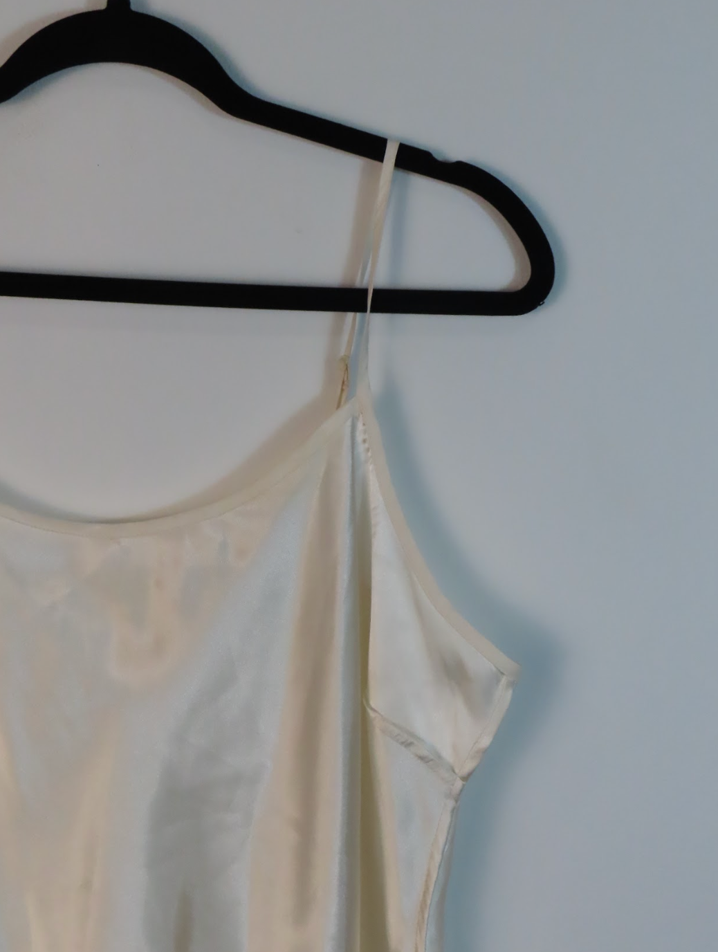 Vintage White Silk Cami