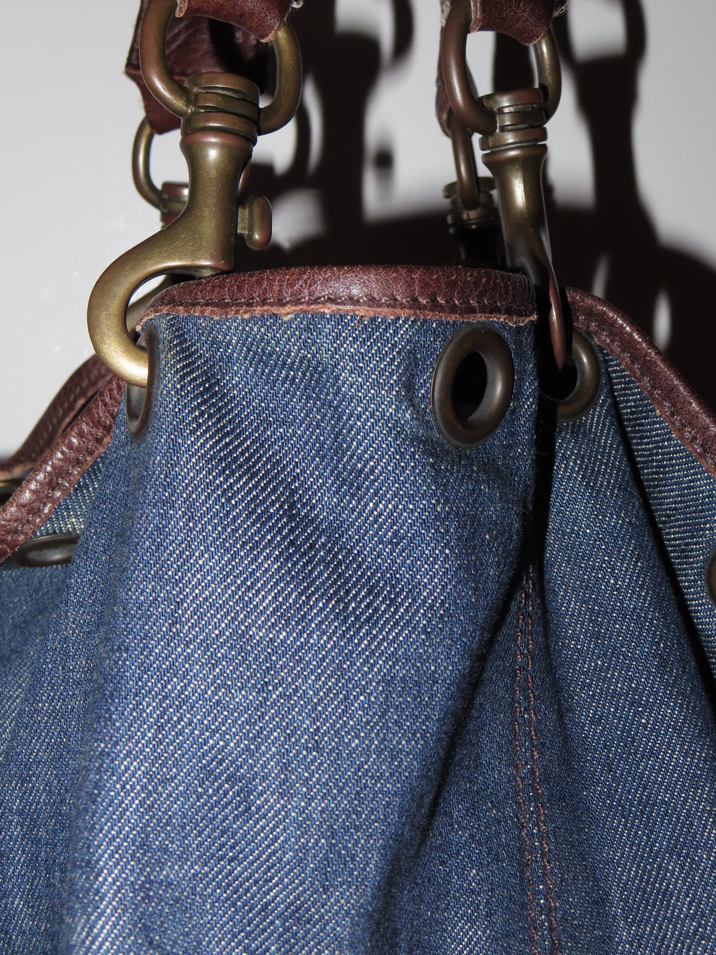 Vintage Authentic Miu Miu Denim Tote