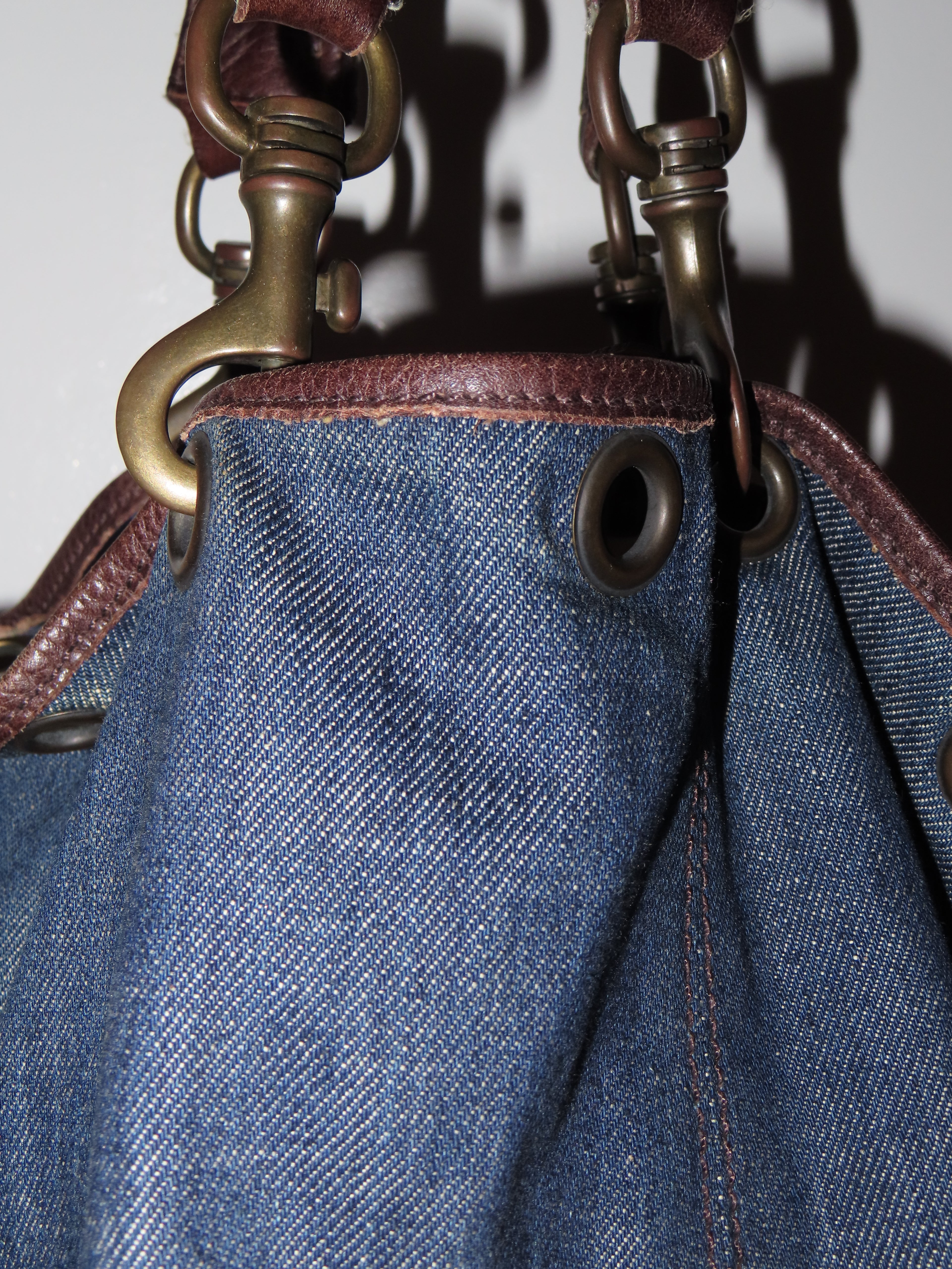 Vintage Authentic Miu Miu Denim Tote