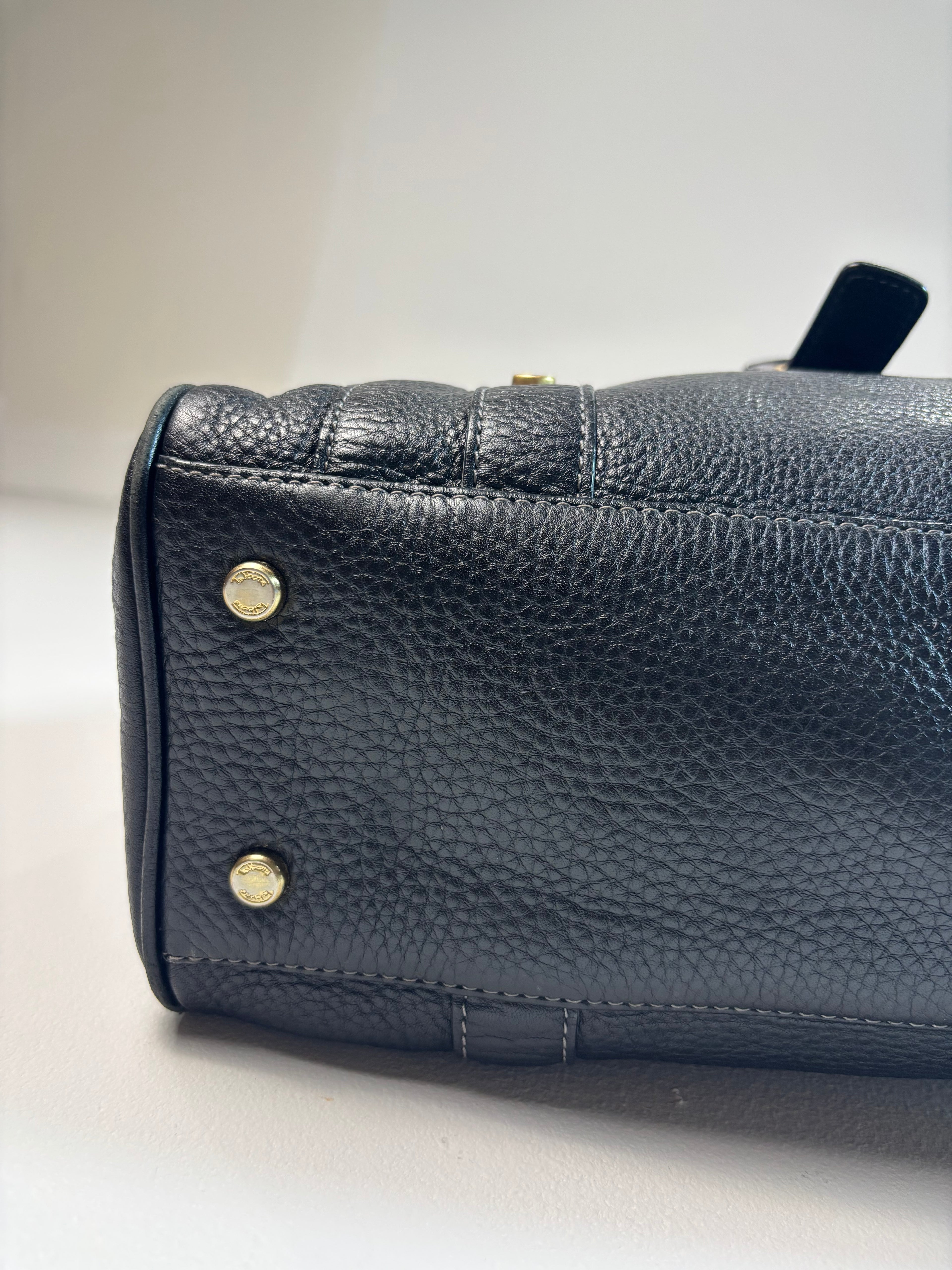 Vintage Black Leather Purse
