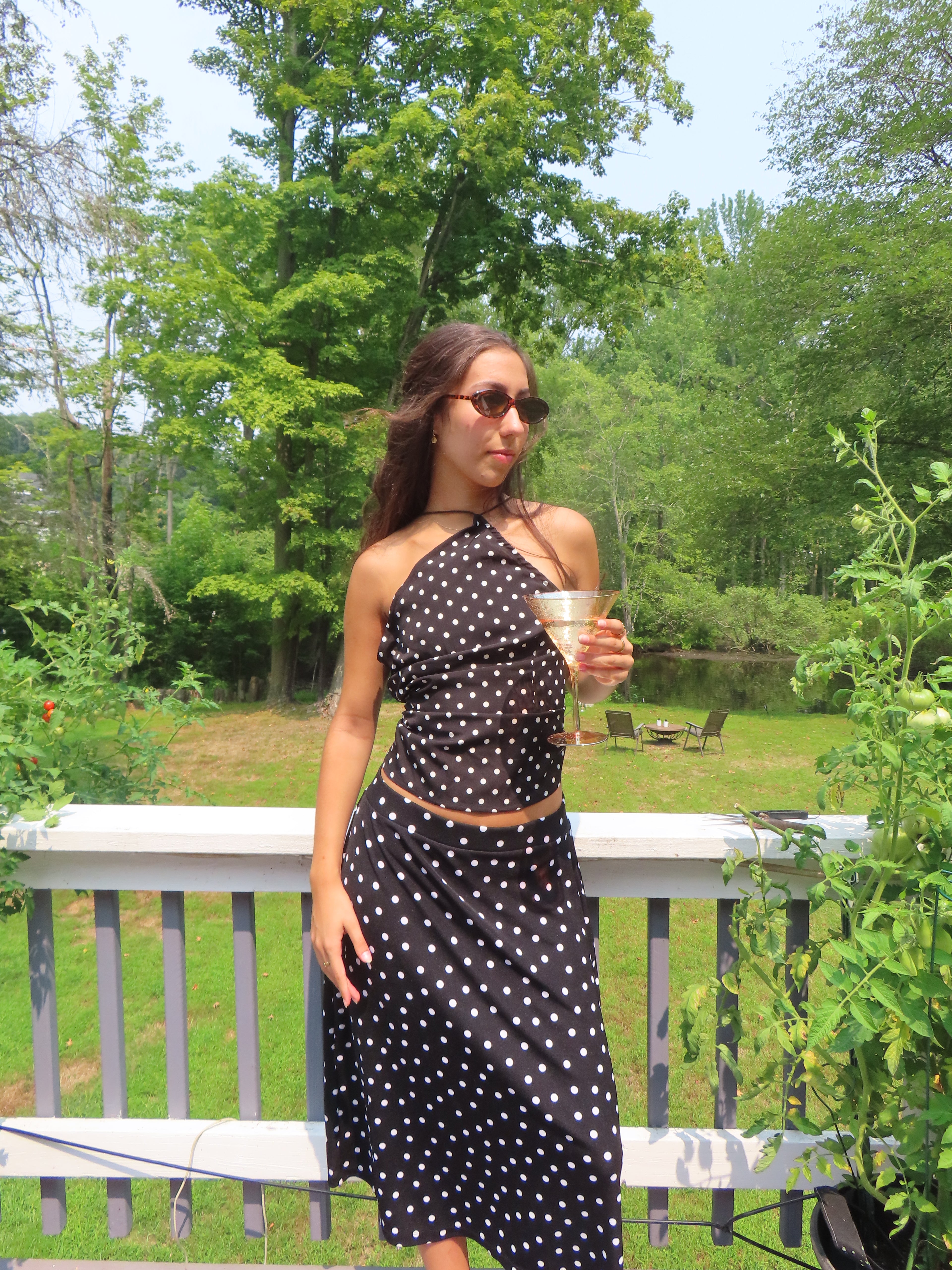 Vintage Midi B&W Skirt