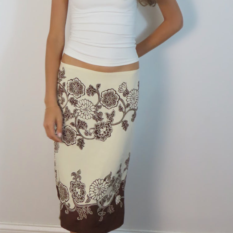 2000s Bandana Inspired Midi Skirt