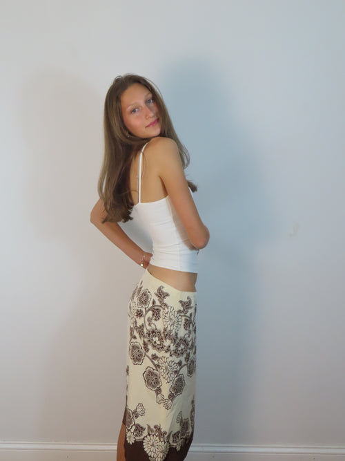 2000s Bandana Inspired Midi Skirt