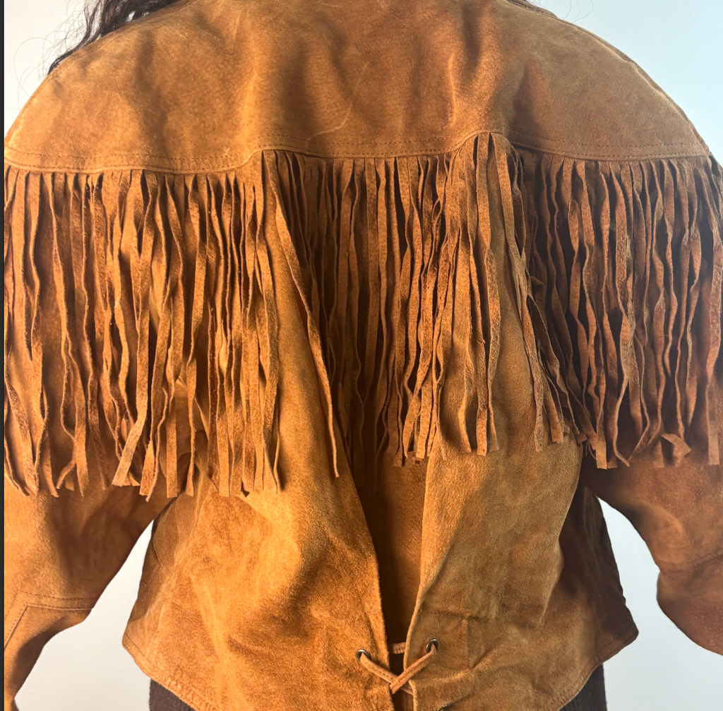 Vintage Suede Fringe Jacket