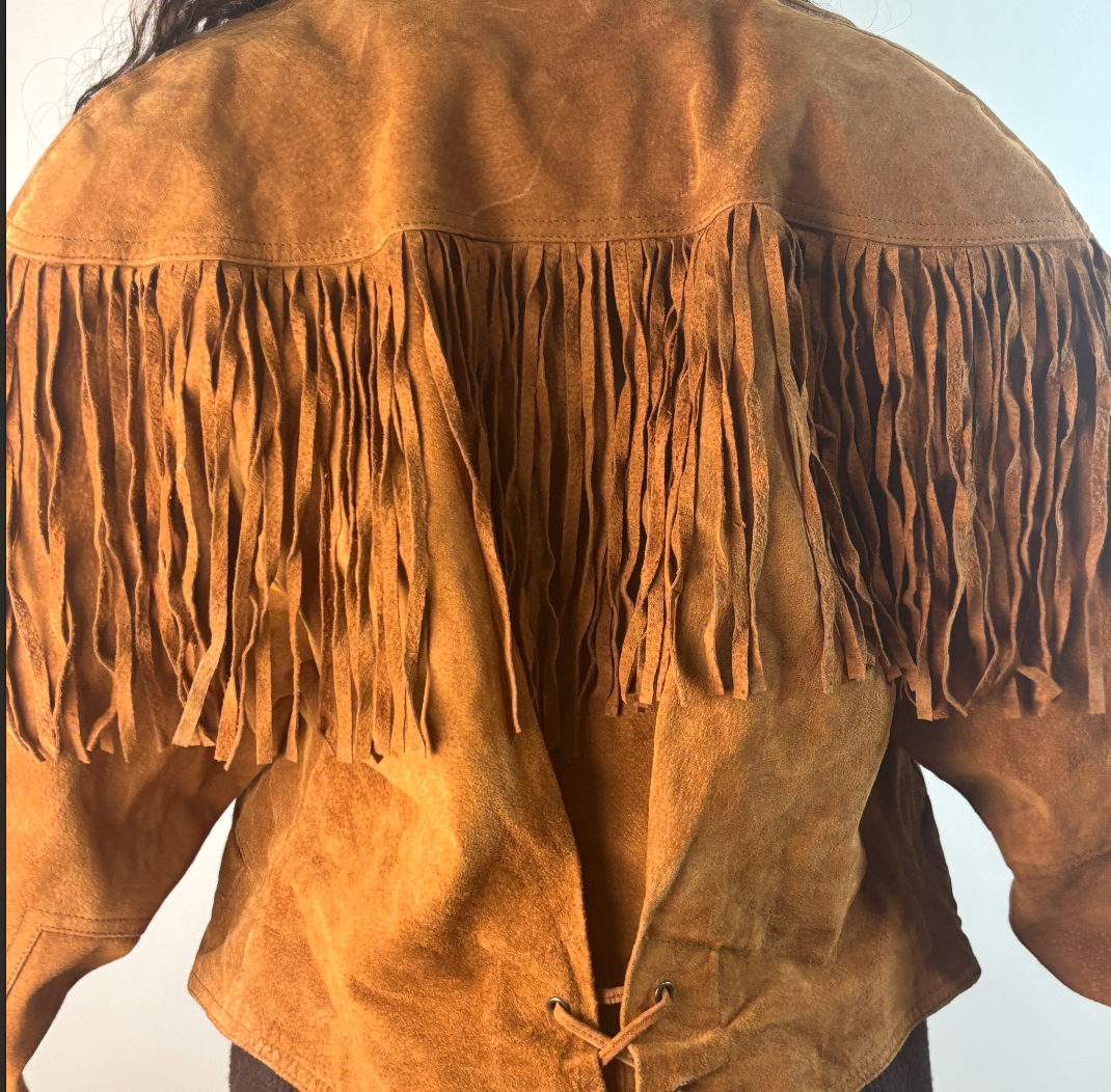 Vintage Suede Fringe Jacket