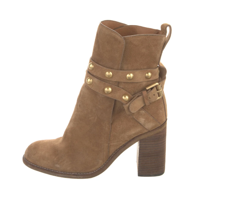 2000s Chloé Suede Studded Heels