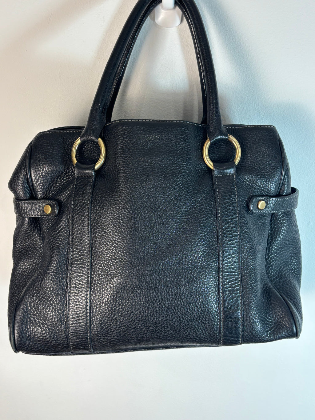 Vintage Black Leather Purse