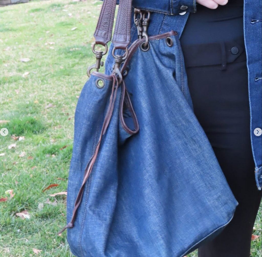 Vintage Authentic Miu Miu Denim Tote