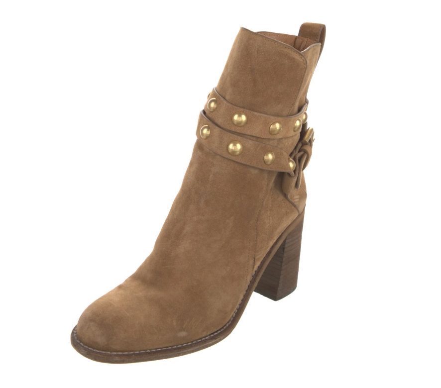 2000s Chloé Suede Studded Heels