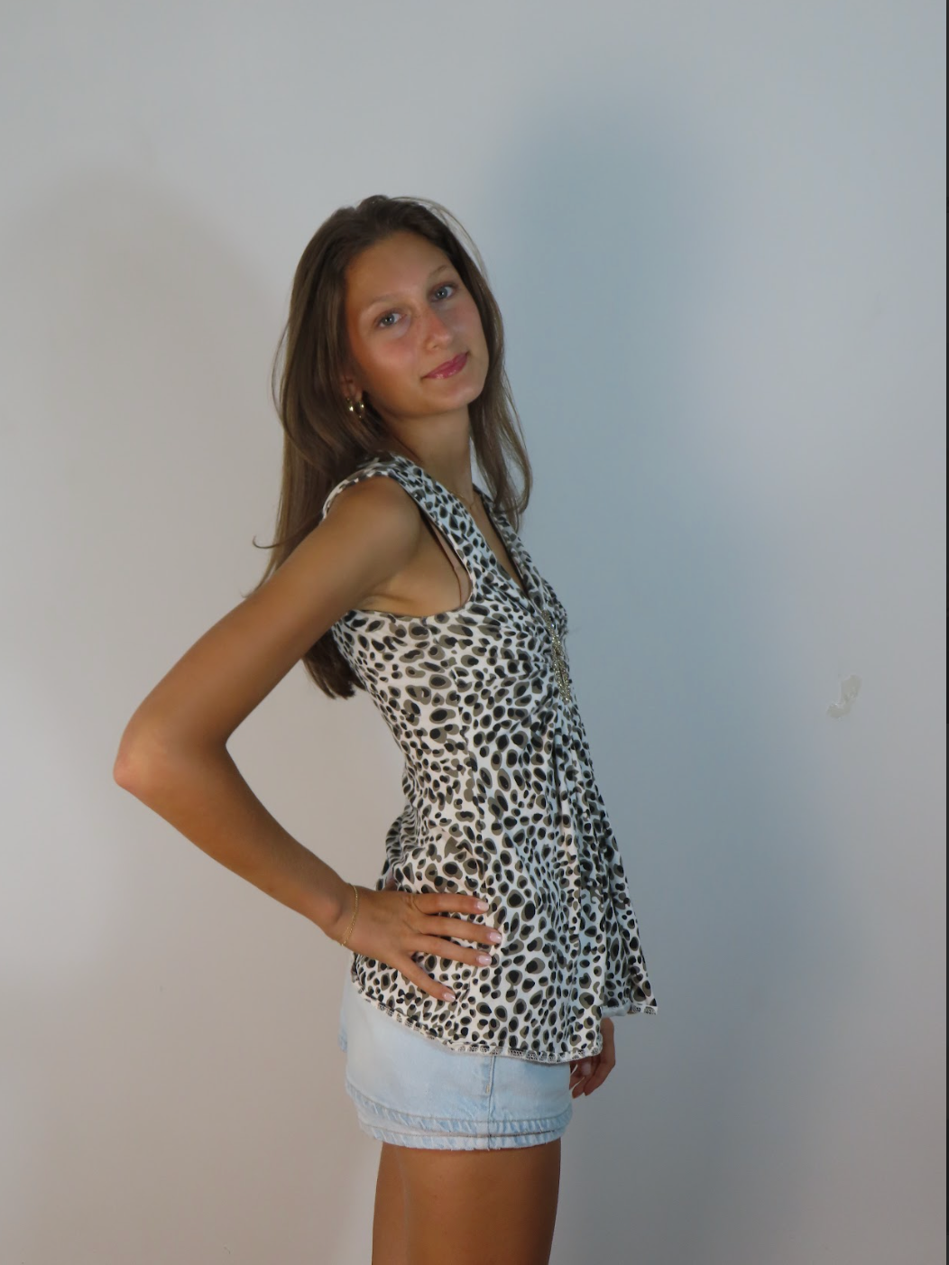 Vintage Amulet & Leopard Top