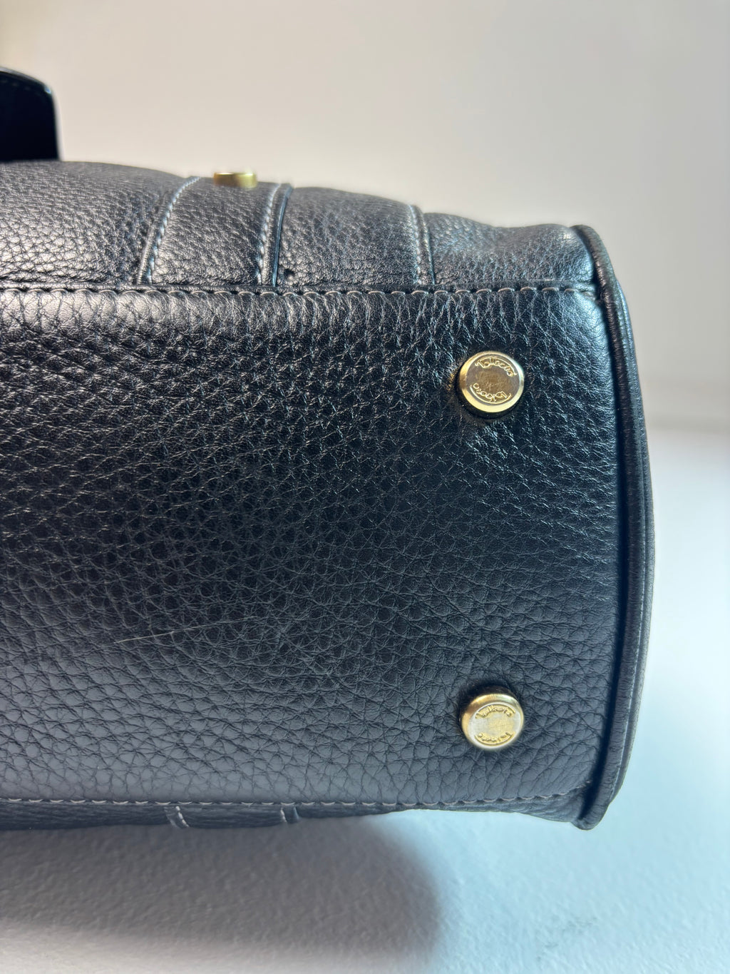 Vintage Black Leather Purse