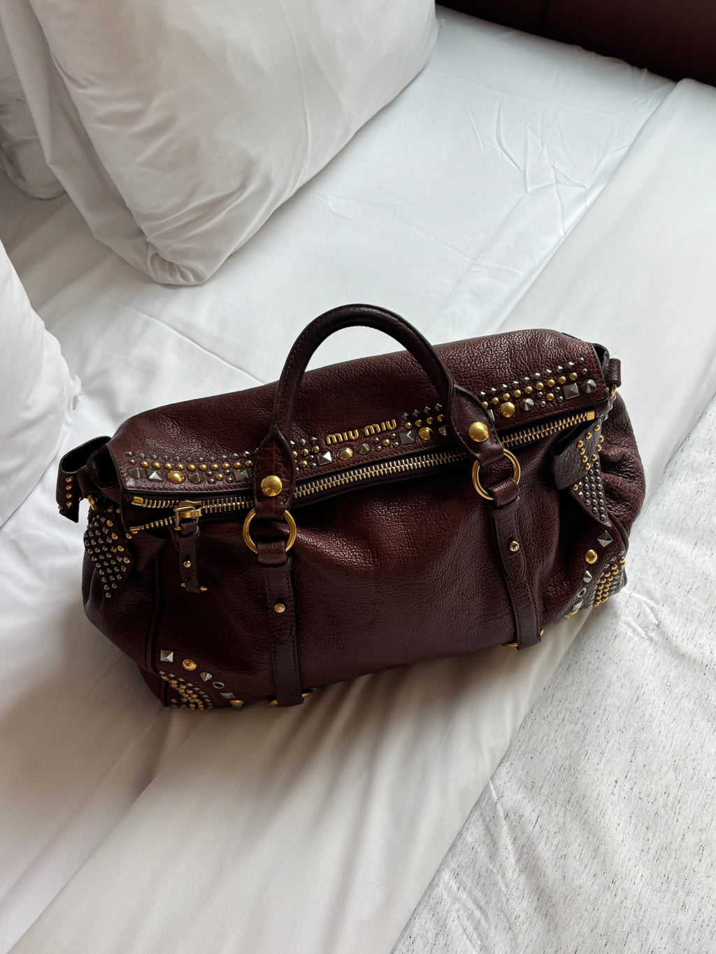 Archival Miu Miu Studded Vitello