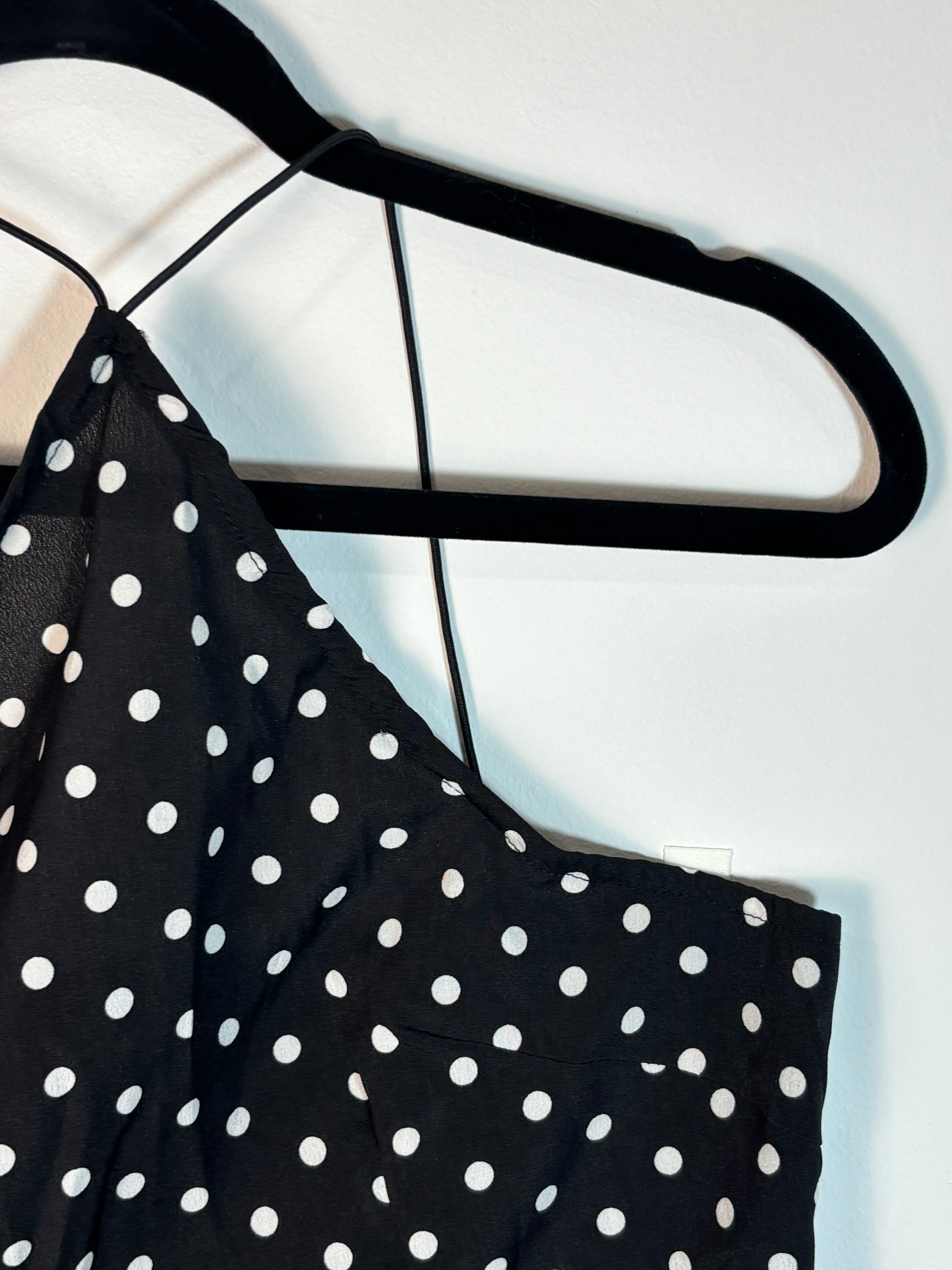 Vintage Polka Dot B&W Halter