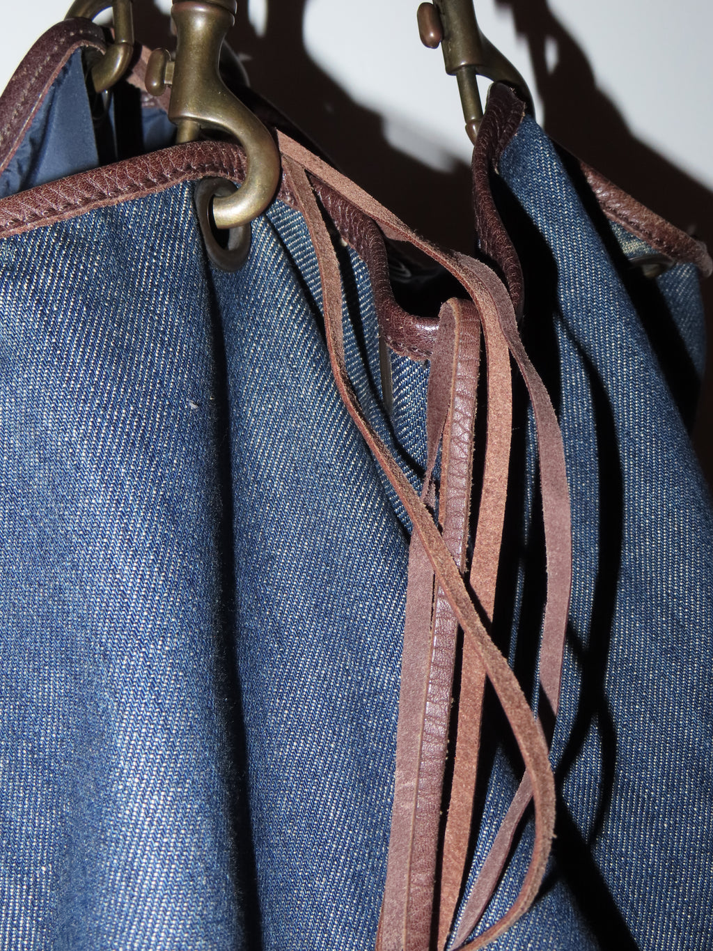 Vintage Authentic Miu Miu Denim Tote
