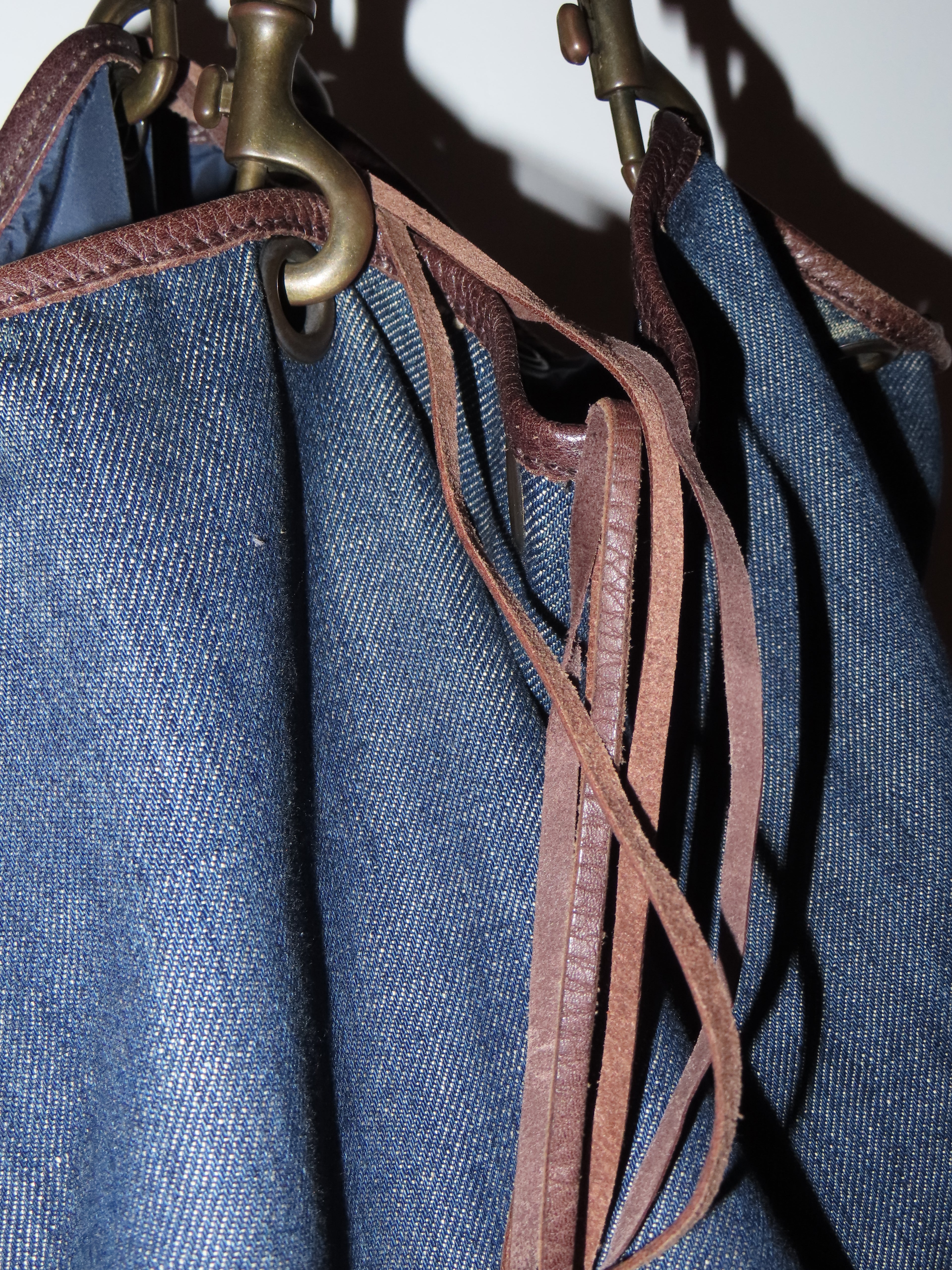 Vintage Authentic Miu Miu Denim Tote