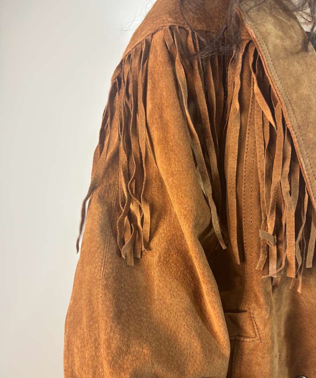 Vintage Suede Fringe Jacket
