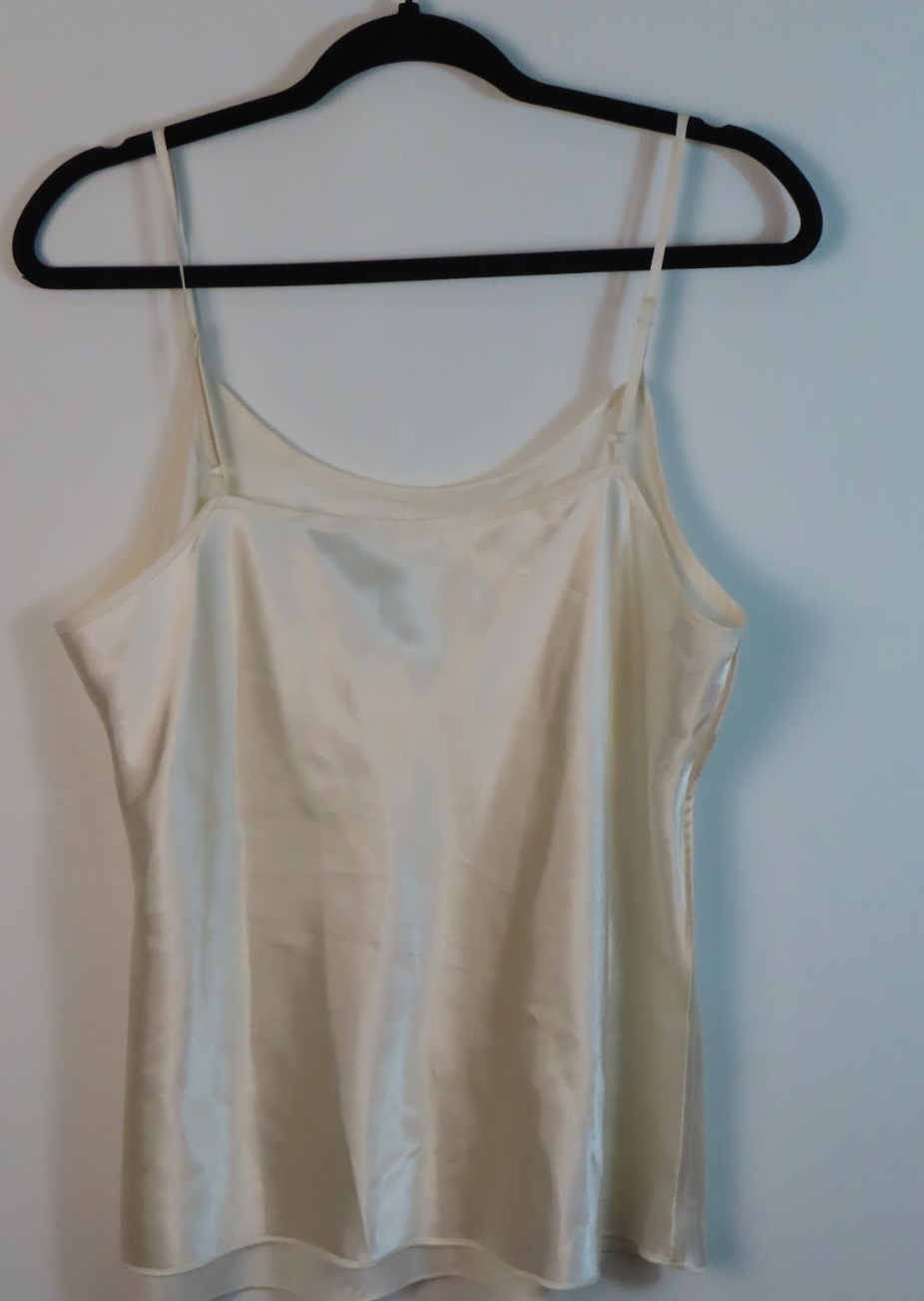 Vintage White Silk Cami