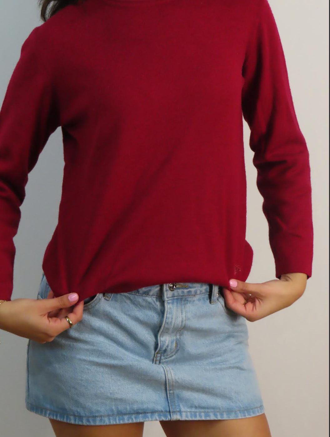 Vintage Red Burberry Sweater